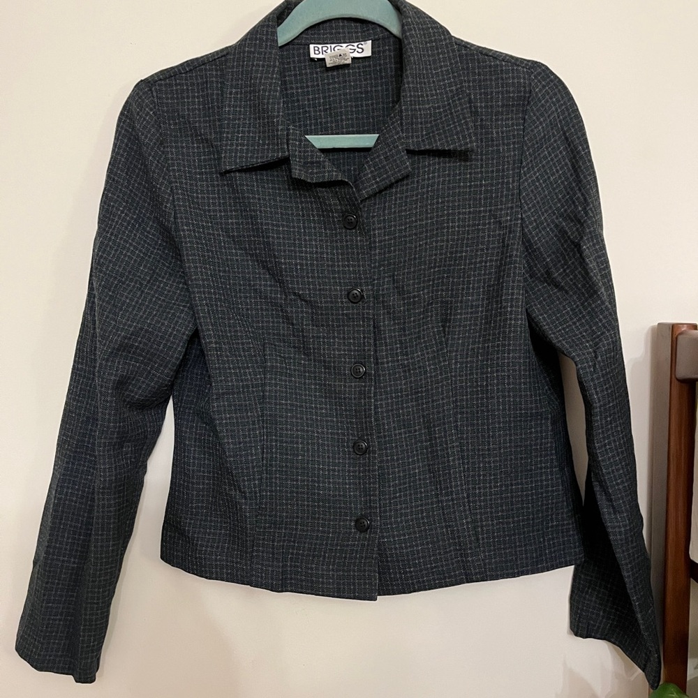 Briggs New York Women's Dark Gray Blazer Size 6
